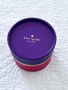 ❗️Kate Spade Purple and Pink Round Jewelry Box